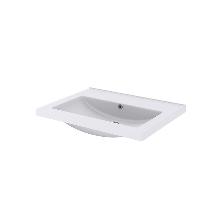 Plan vasque blanc GoodHome Nira 60 cm