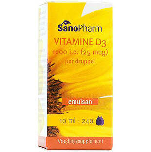 Sanopharm Emulsan Vitamine D3 1000 IE Druppels 10ML