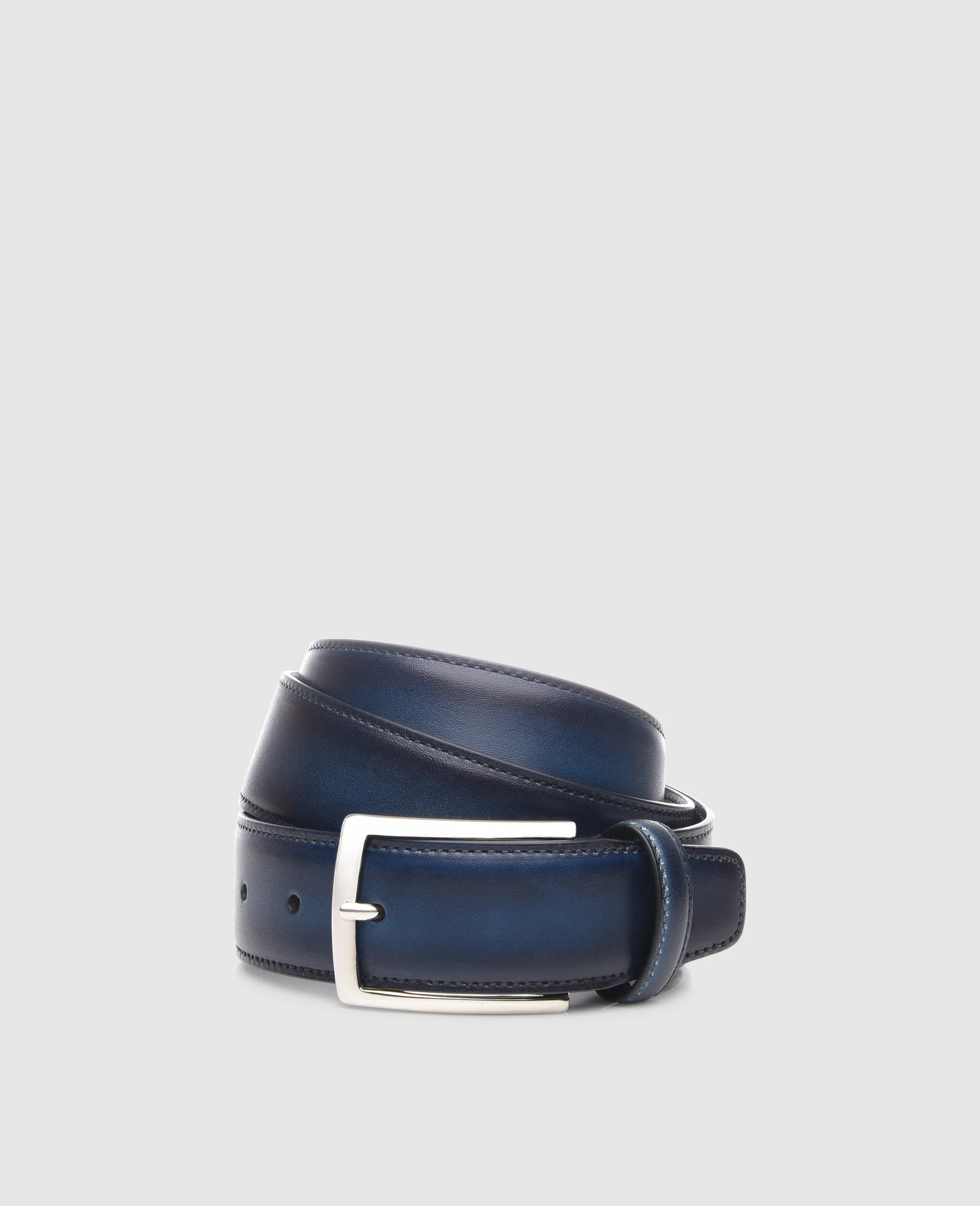 Patina Herrengürtel in Navy