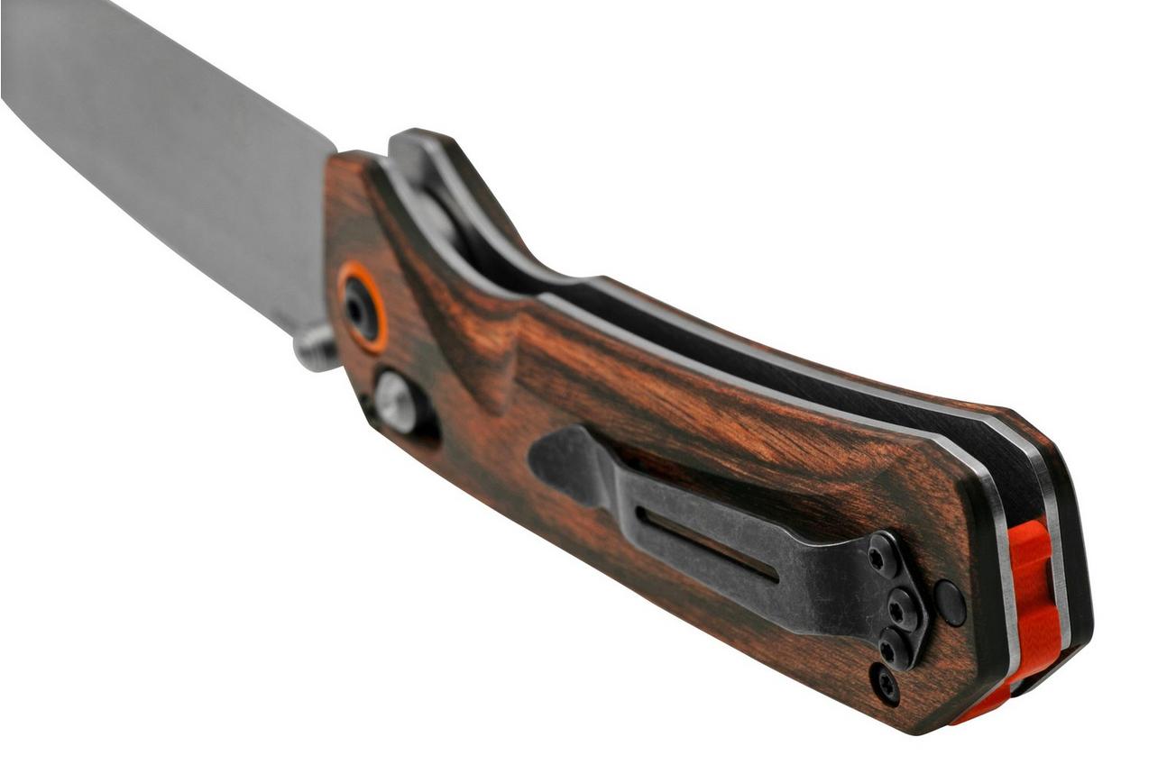 Benchmade Grizzly Creek 15062, S30V, hout, jachtzakmes