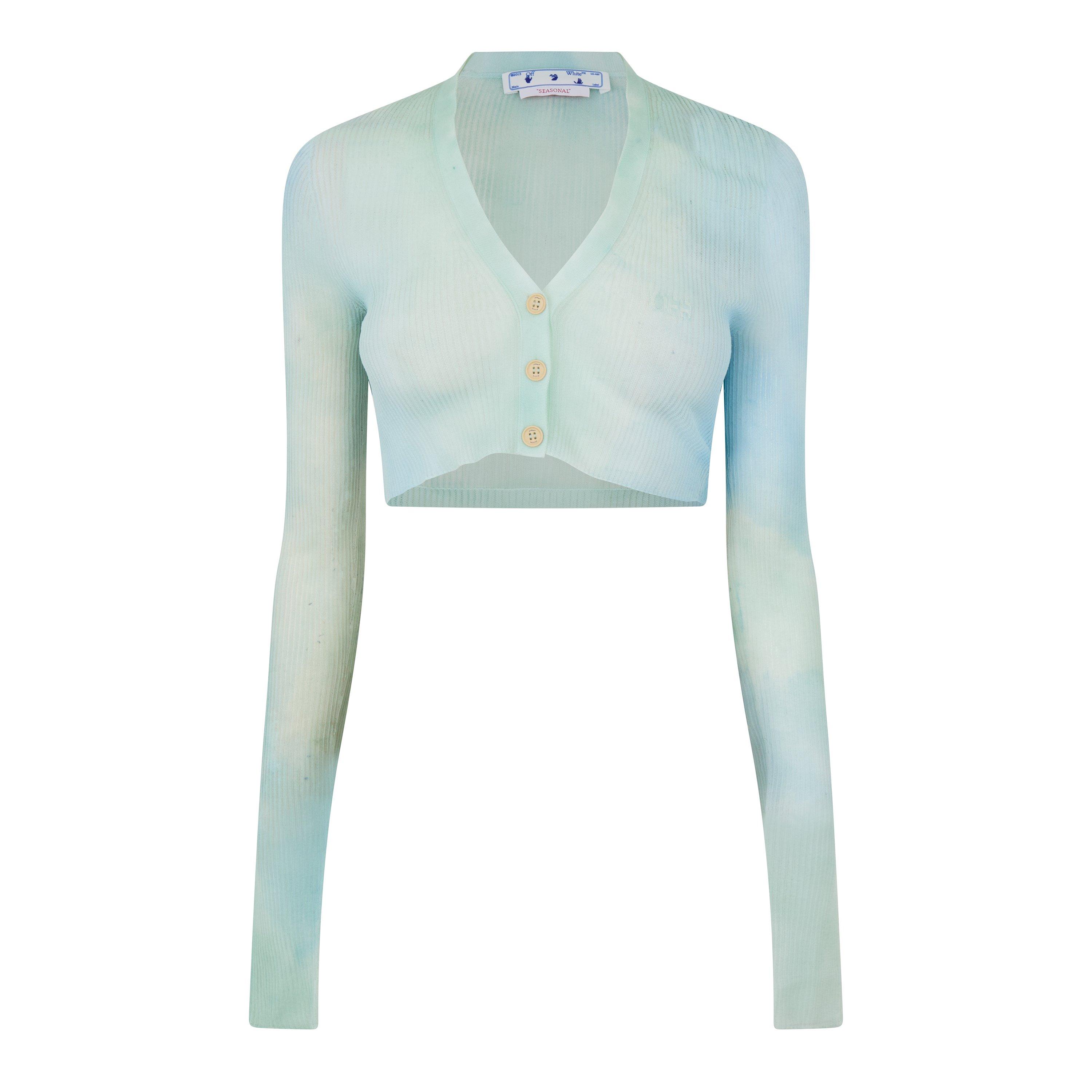 Off White Tie Dye Cardigan