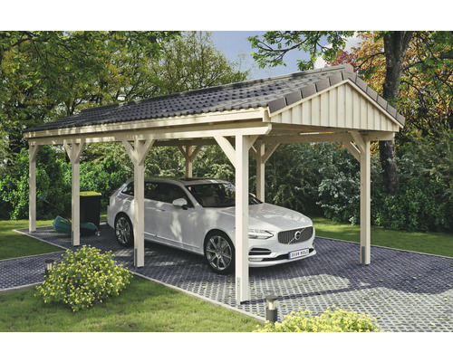SKAN Holz Fichtelberg enkele carport 317 x 808 cm naturel