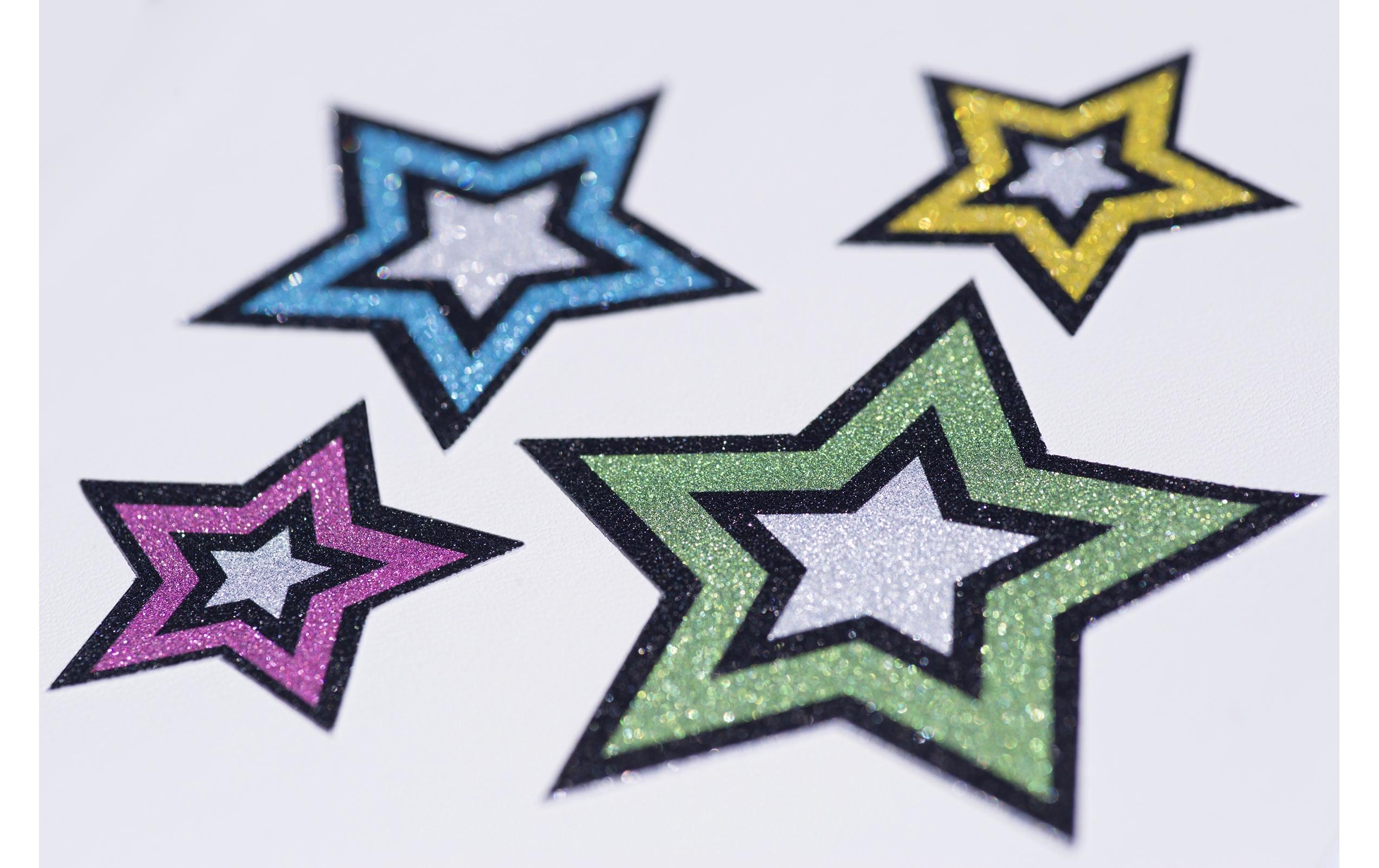 Stickerpapier Glitter SilberSticker Papier
