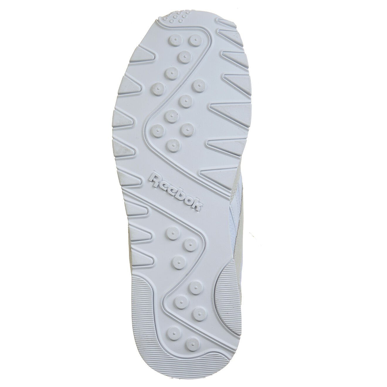 Reebok Baskets en Velours de Cuir & Textile Classic Nylon blanc/gris clair