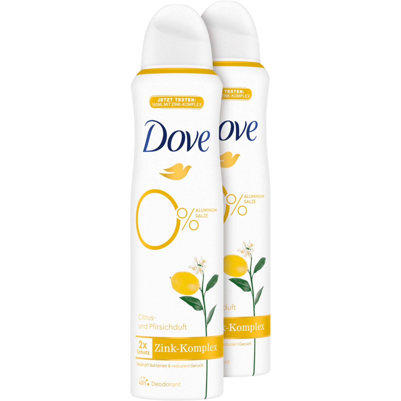Dove Aero Zink Komplex Citrus 2 x 150 ml