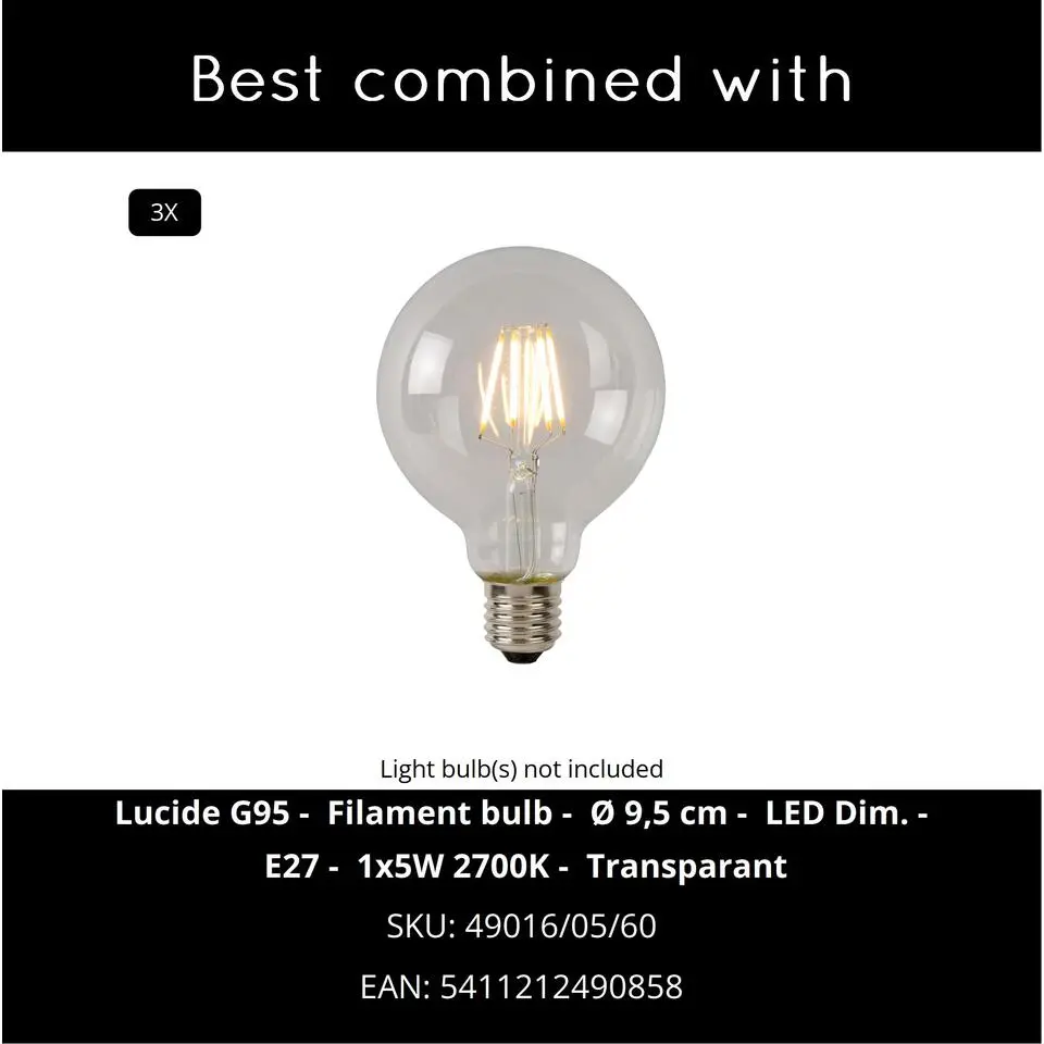 Lucide MAGIUS Hanglamp - Naturel