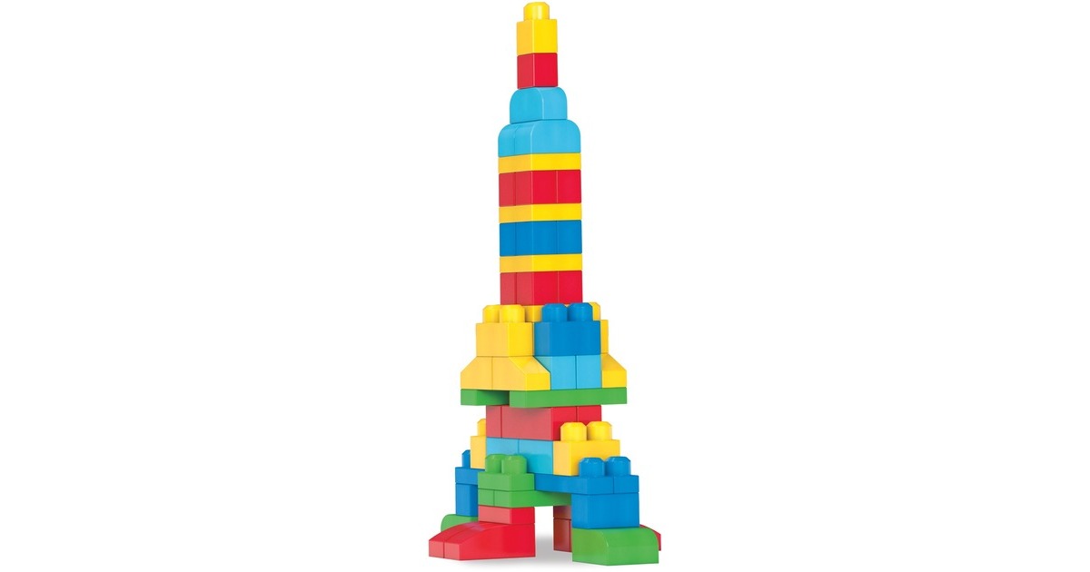 MattelFirst Builders - Big Building Bag (Classic), 60 stuks Constructiespeelgoed  (DCH55)