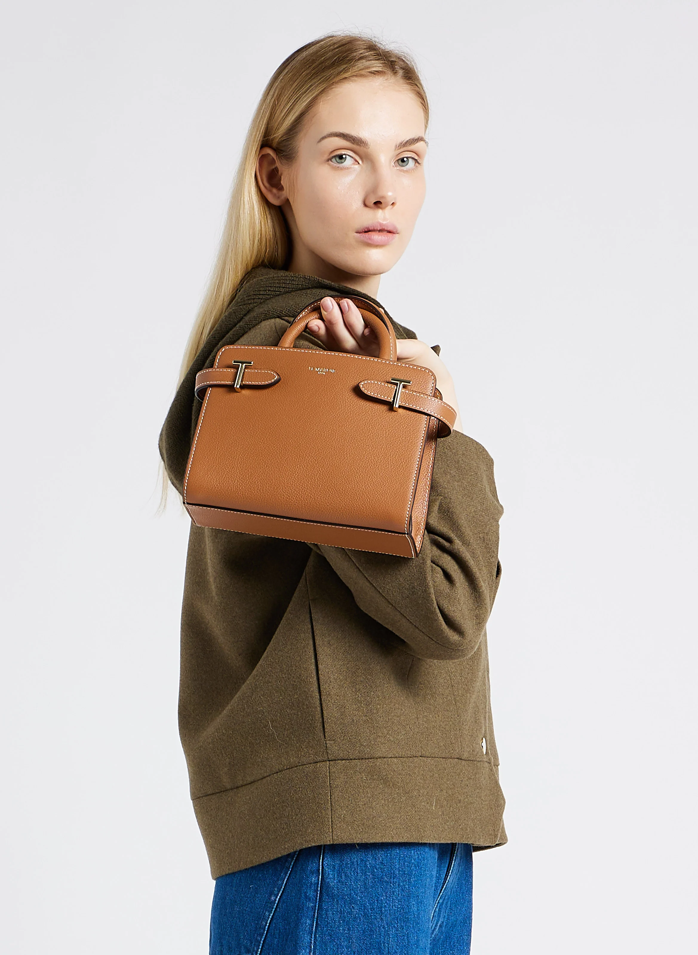 EMILIE - Sac à main en cuir| Marron