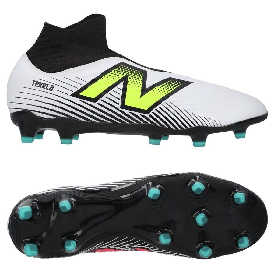 New Balance Tekela V4 Magia FG - Blanc/Violet/Jaune Fluo