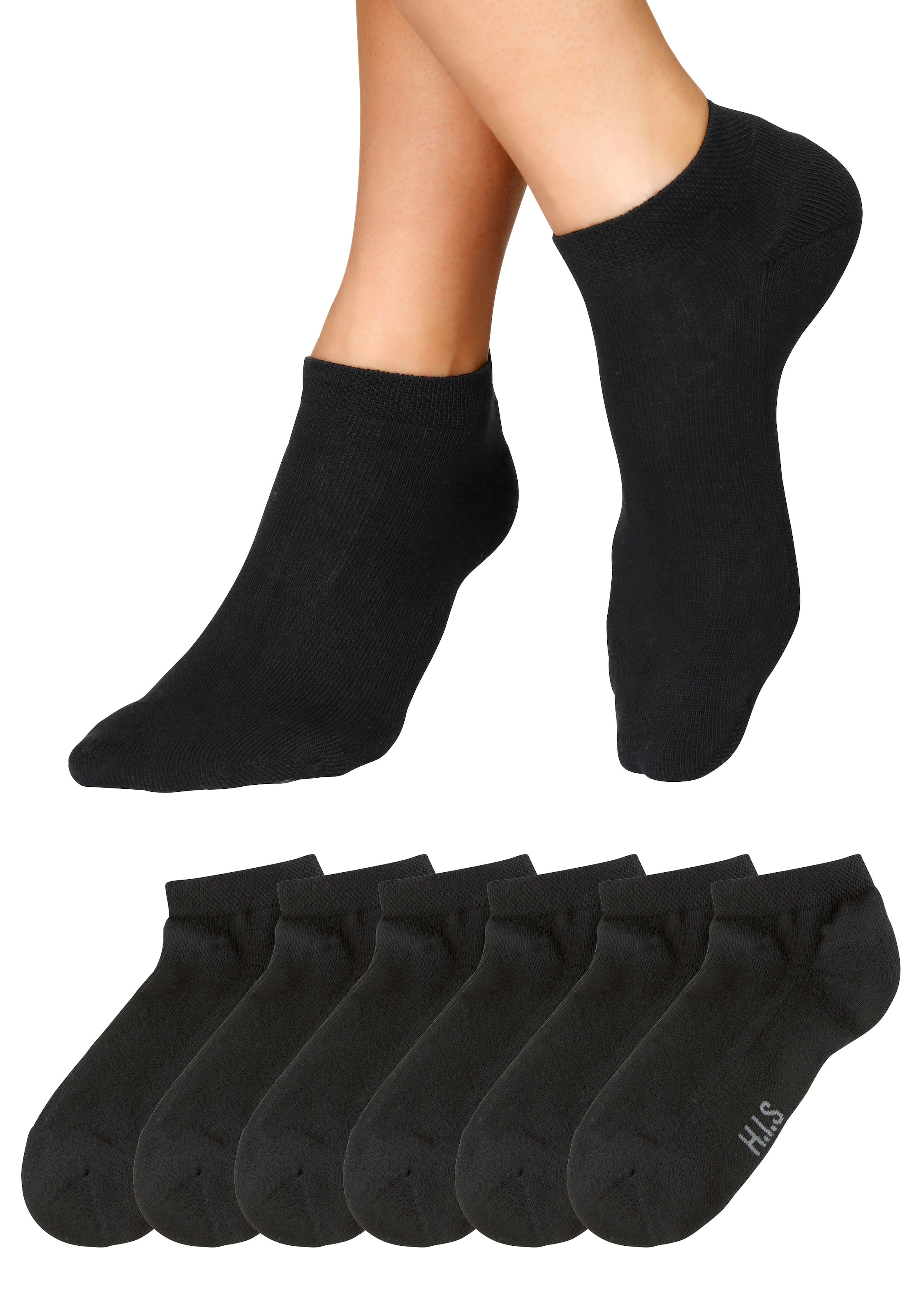H.I.S Sneakersocken Packung, 6 Stk. tlg. mit weicher Frotteesohle