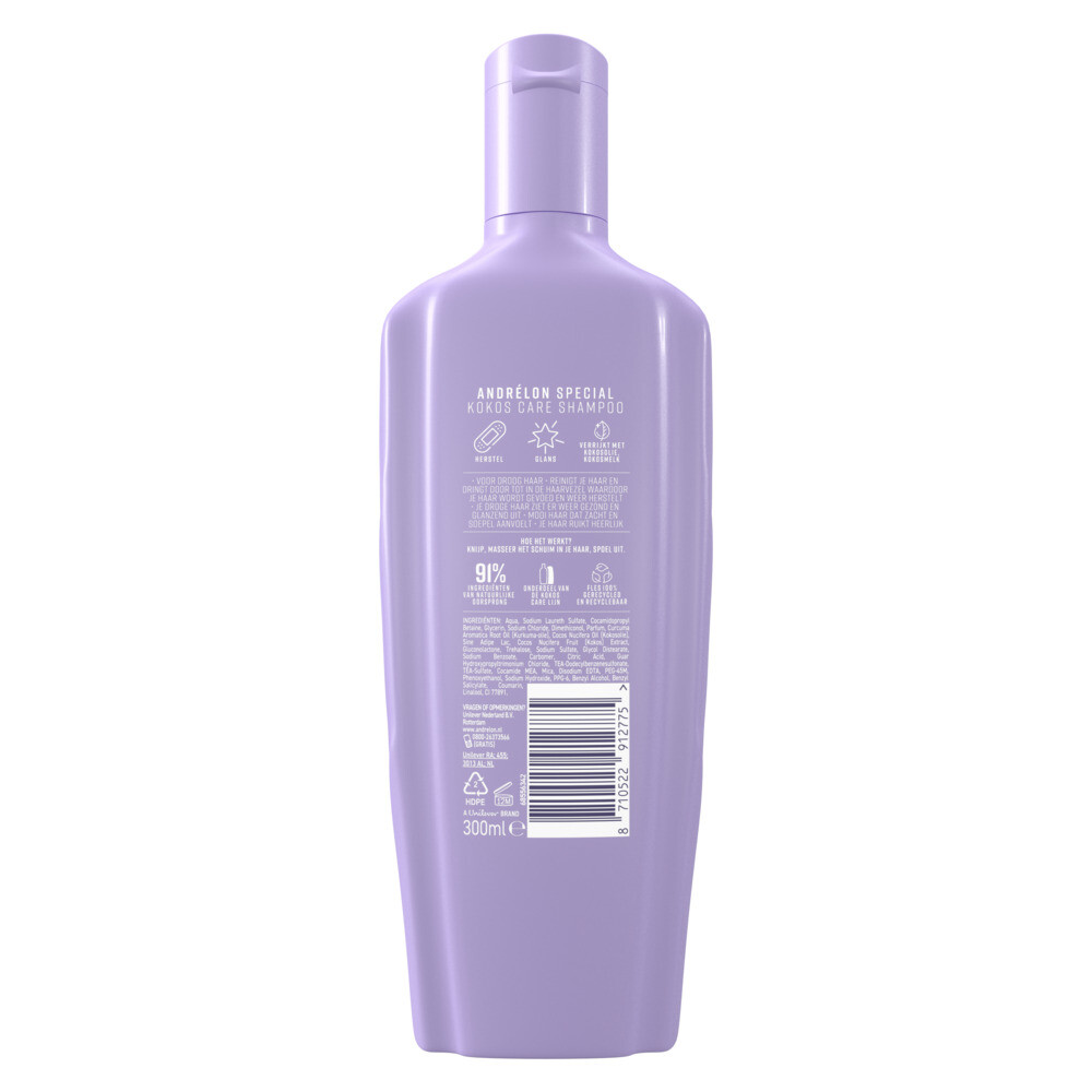 6x Andrelon Shampoo Kokos Care300 ml