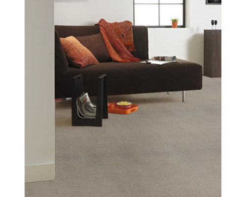 Vloerbedekking velours Dusty grey 400 cm breed (per meter verkocht)