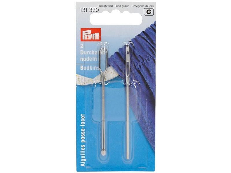 Prym Nähnadel Silber, 70 mm, 2 Stück Durchziehnadel