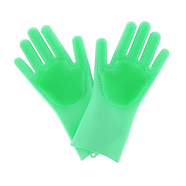 Paire de gants éponges magiques silicone Elicuisine