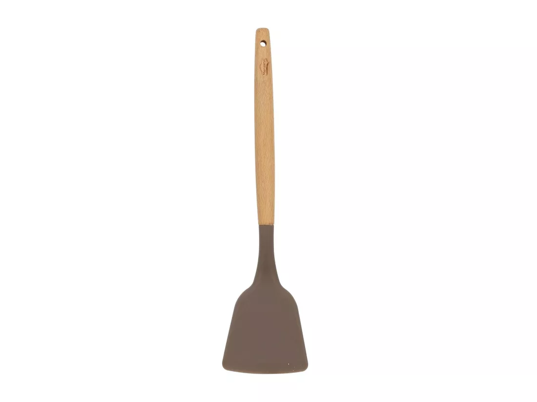 Menastyl - Spatule Eliott En Silicone Avec Manche En Bois De Hetre