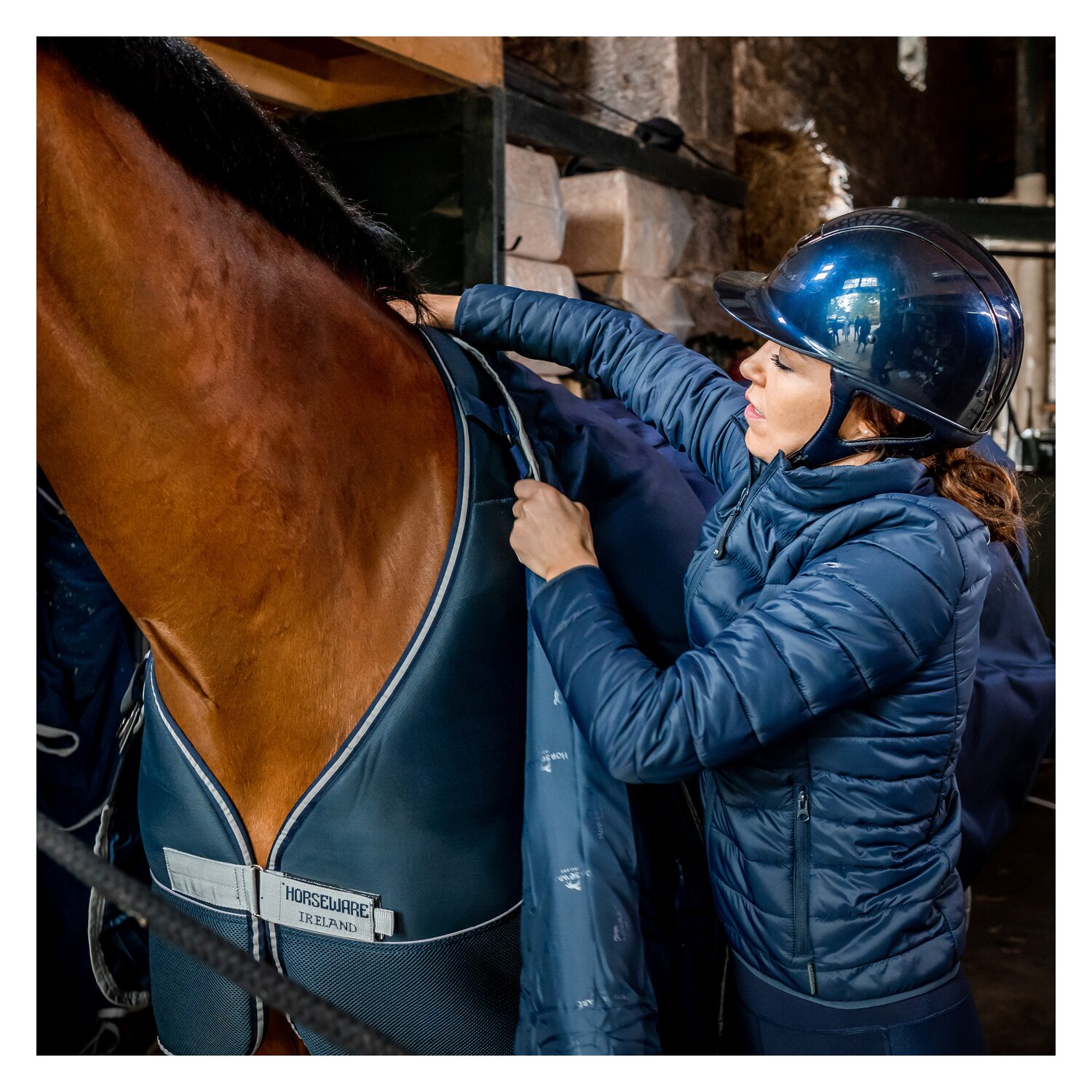 HORSEWARE Unterdecke Dry Liner - navy/silver