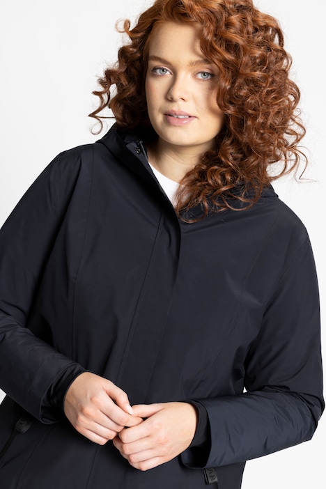 Funktionsjacke, wasserdicht, A-Linie, Kapuze, superleicht