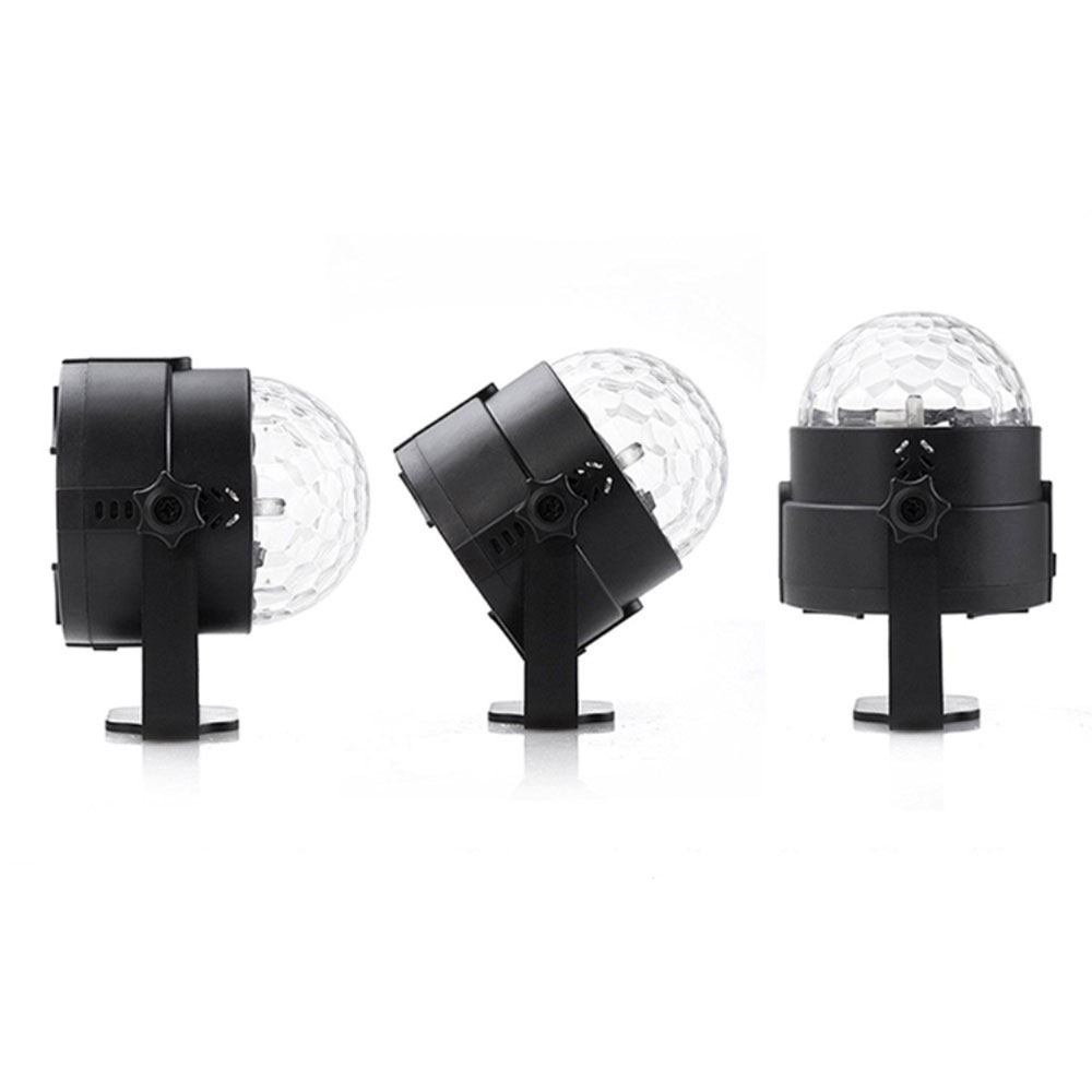 Soundgesteuerte 6W LED Discokugel Multicolor Partylicht mit Fernbedienung (RGB Farben)