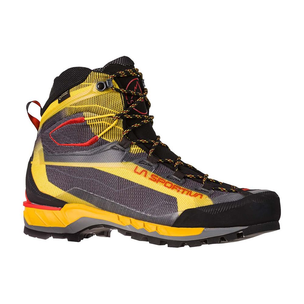 La Sportiva TRANGO TECH GTX - Chaussures d'alpinisme Homme black/yellow