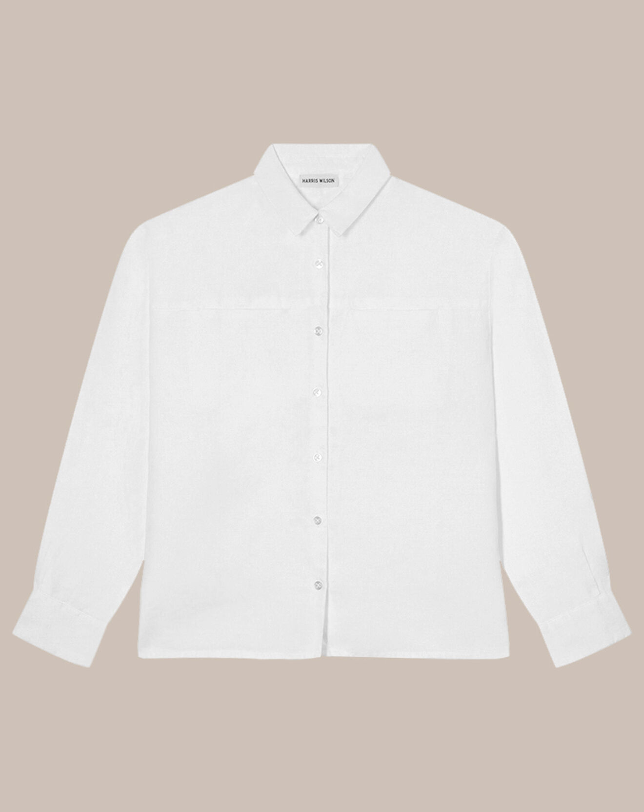 Harris Wilson Chemise 100% Lin Elise blanche