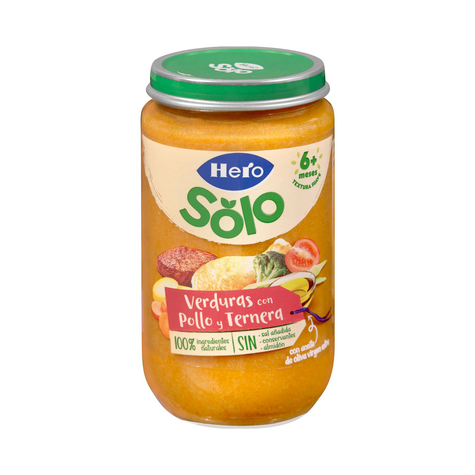 Porridge aux légumes Hero Solo au poulet et au bœuf +6 mois