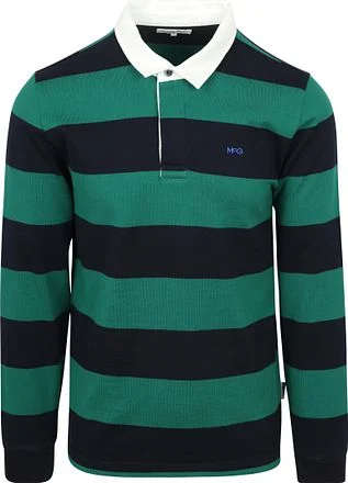 McGregor Rugbyshirt Streep Navy Groen MM242.8004.04-2100 kopen