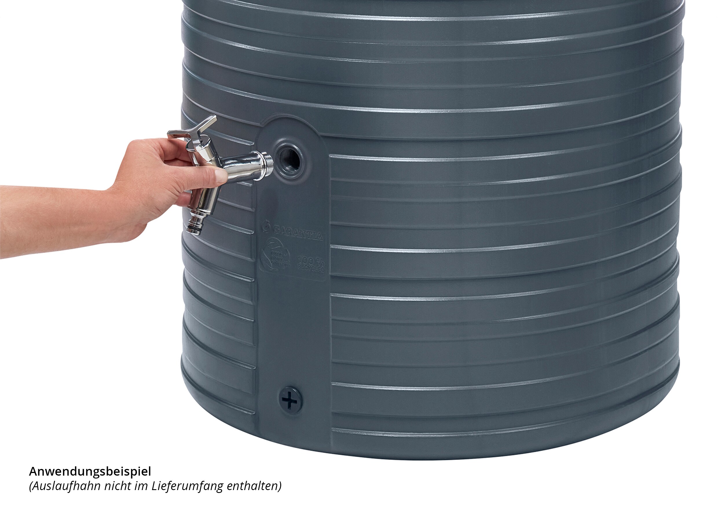 GARANTIA NORDIC Regenspeicher 500 Liter graphite grey