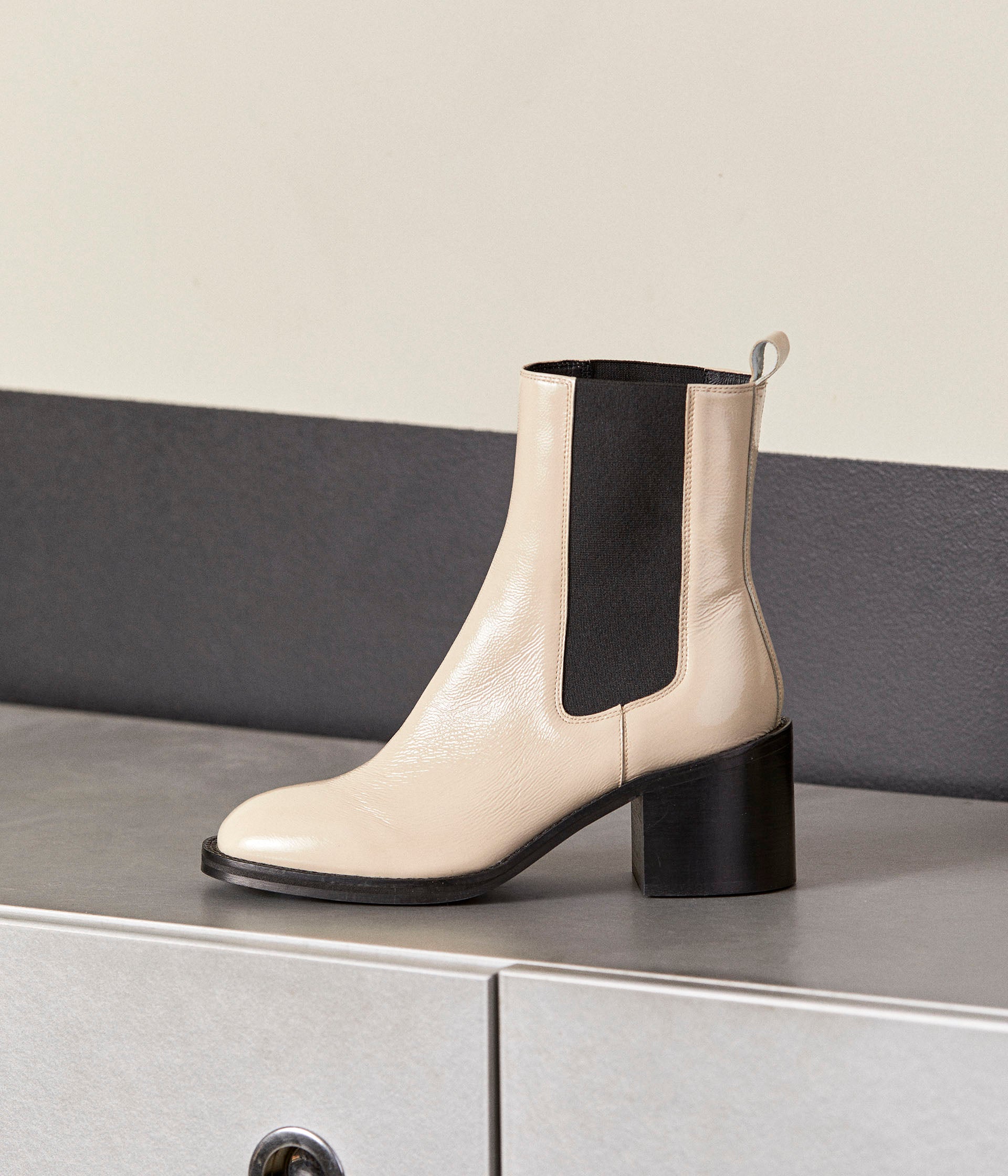 Chelsea boots écru Ophelia
