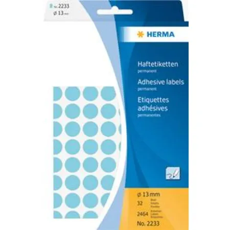 HERMA Etikett Farbpunkt blau Ø 13mm 2464 Stück