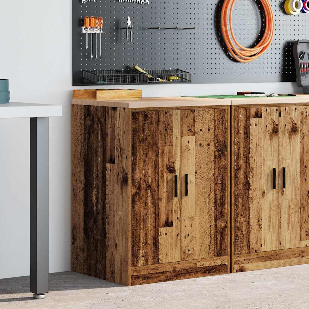 vidaXL Garagekast antiek hout 60x51x85 cm