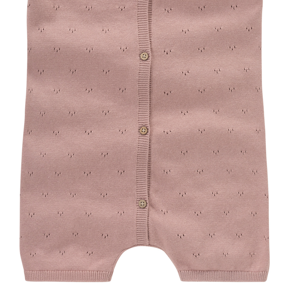 Topomini Pure Collection Baby Strickoverall mit Ajour-Muster altrosa