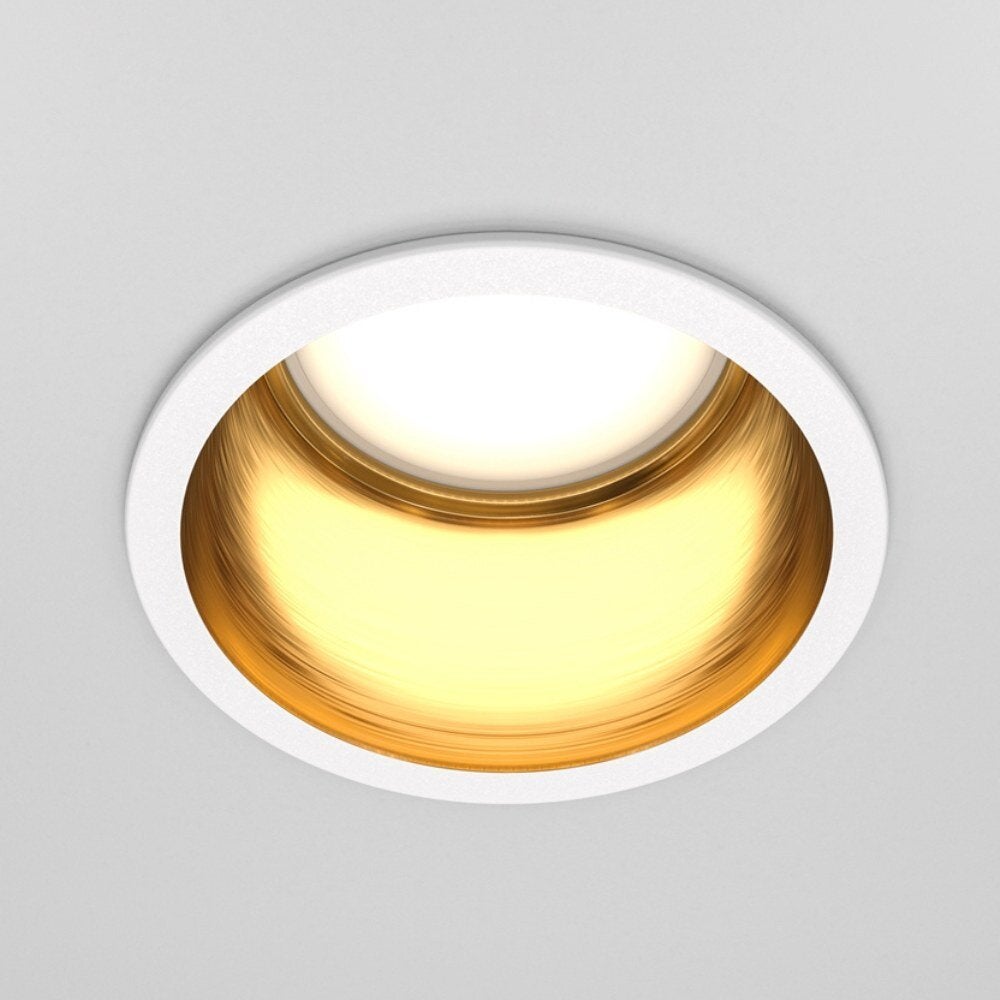 Reif inbouw plafondspot in wit en goud GU10 54mm