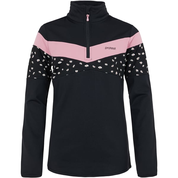 Sweat polaire PROTEST PRTCEDARK JR 1/4 ZIP TOP TRUE BLACK