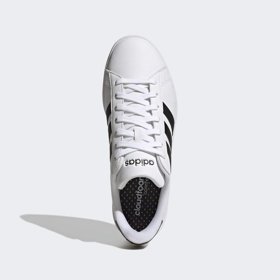 adidas Chaussures Court Cloudfoam Comfort - Blanc/Noir