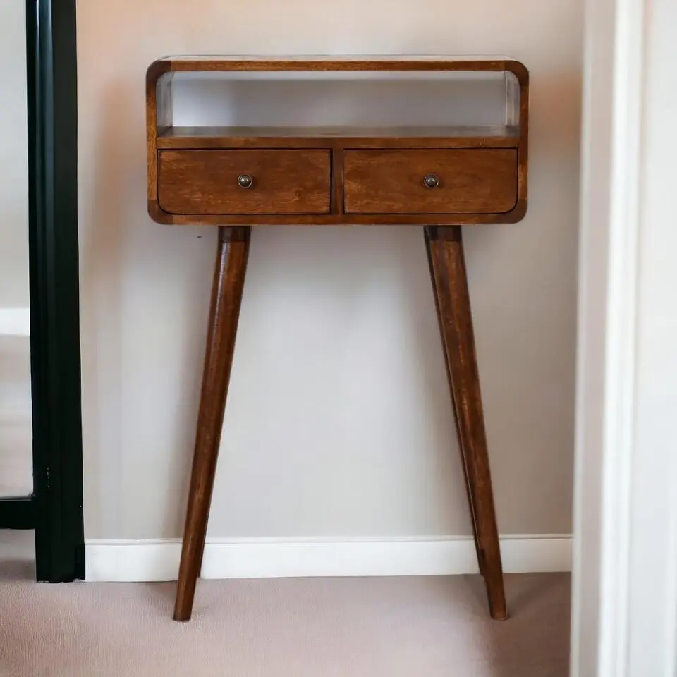 Artisan Furniture Solid hout Kastanje Sidetable Tafel