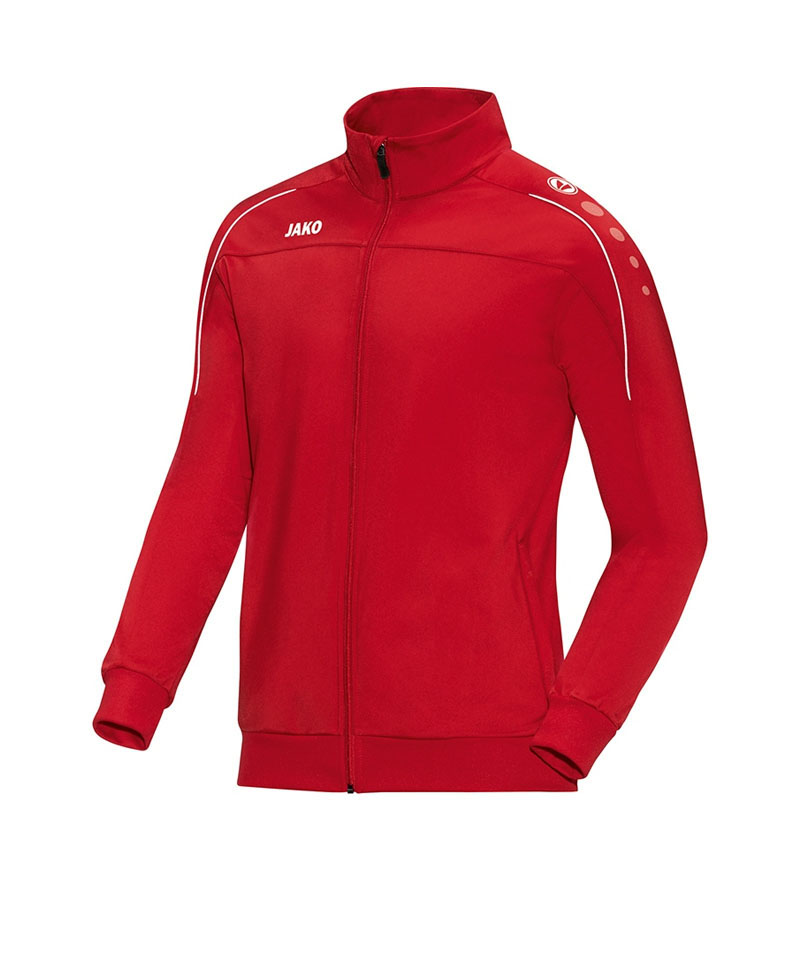 JAKO Classico Polyesterjacke Rot Weiss F01