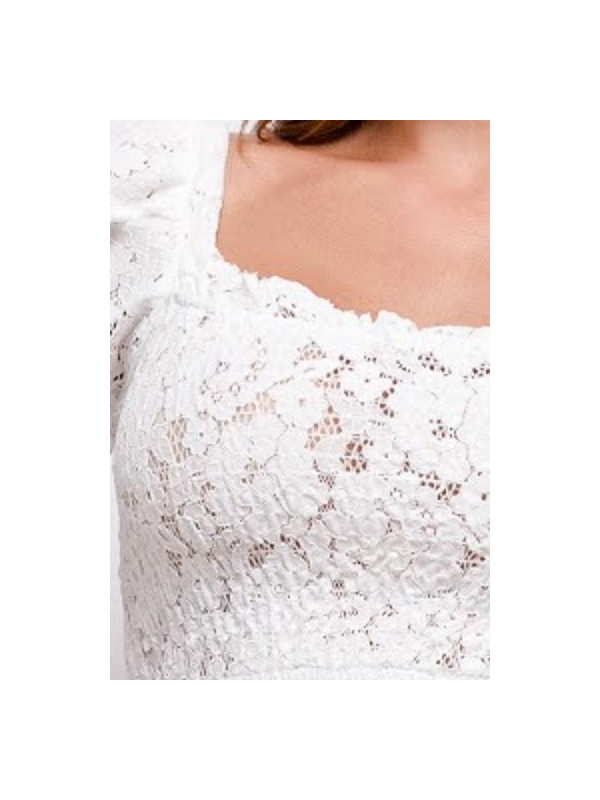 Top blanc dentelle Delhi