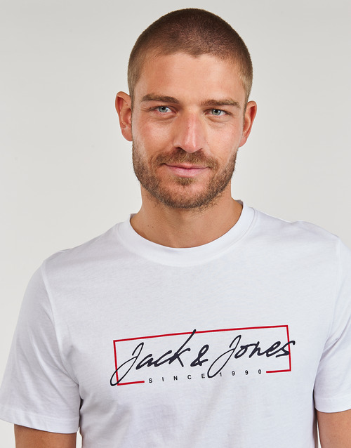 Jack & Jones - JJZURI TEE SS CREW NECK - Blanc