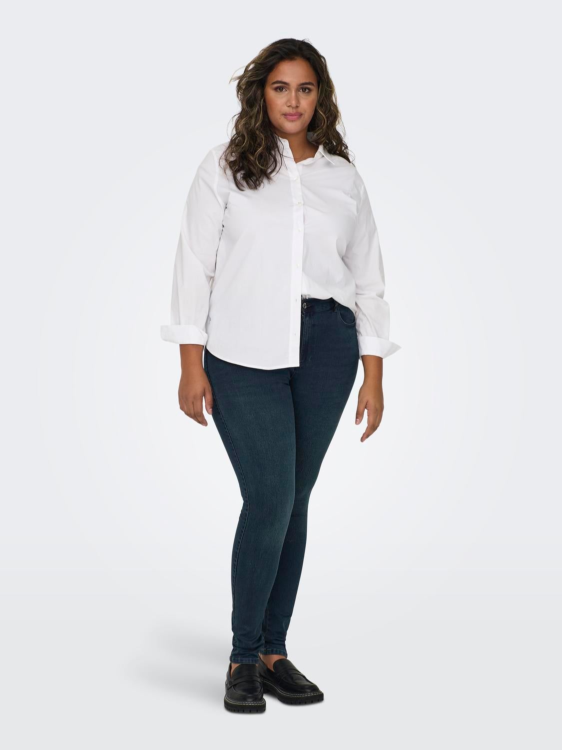 CARAUGUSTA Hohe Taille Skinny Fit Jeans Blue Black Denim