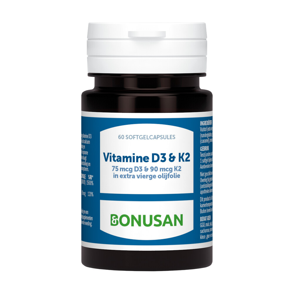 Bonusan Vitamine D3 & K2 60 softgels