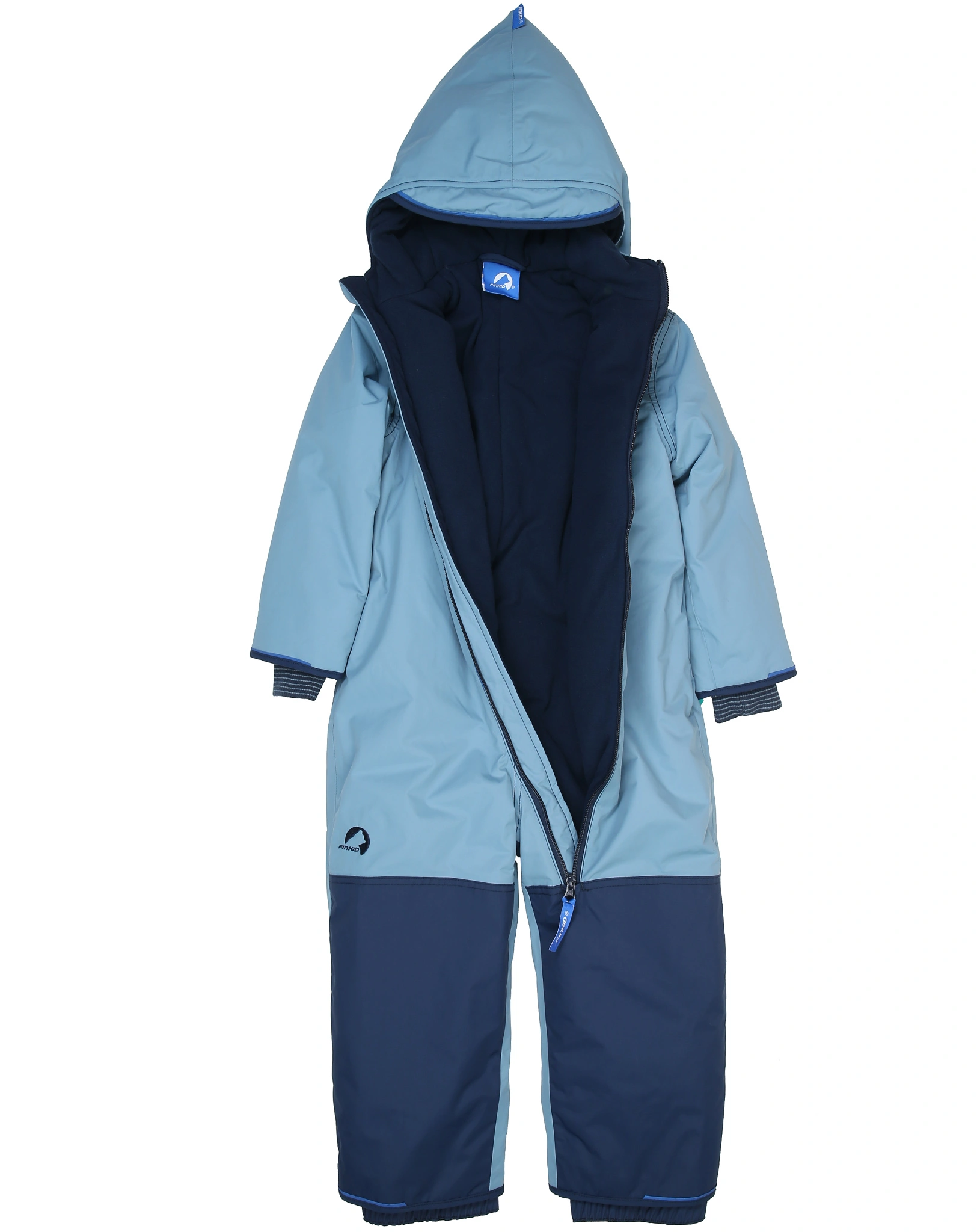 Winteroverall PIKKU WINTER SPORT mit Umschlagbündchen in dove/navy