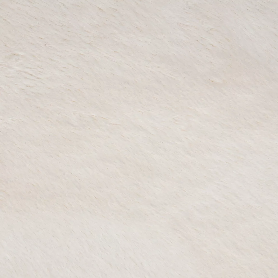 Tapis rond fausse fourrure (118 cm) Jona Ivoire