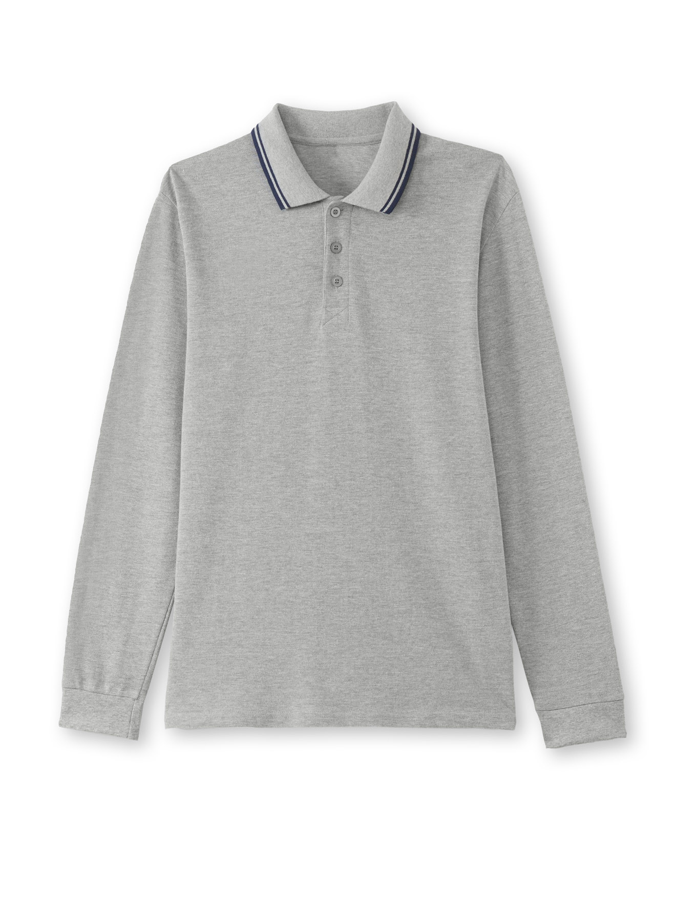 Polo manches longues maille piquée
