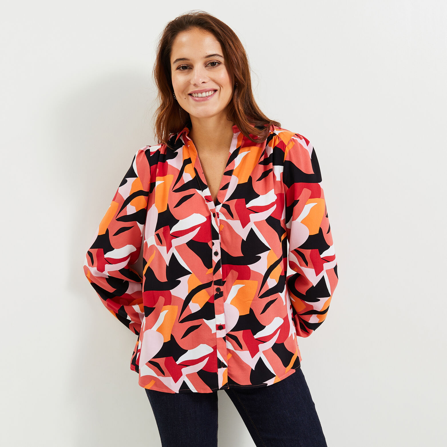 Chemise imprimée femme
