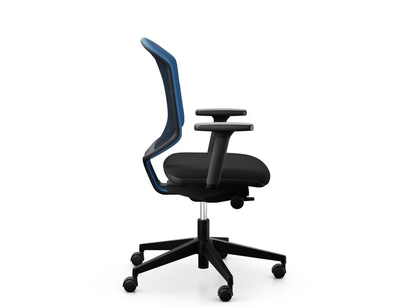 Giroflex Bürostuhl Chair2Go 434 Schwarz/Blau Drehstuhl mit hohem Sitzkomfort