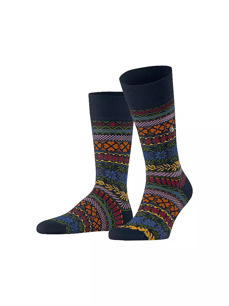 BURLINGTON Herren Socken COUNTRY FAIR ISLE 40-46 marine dunkelblau