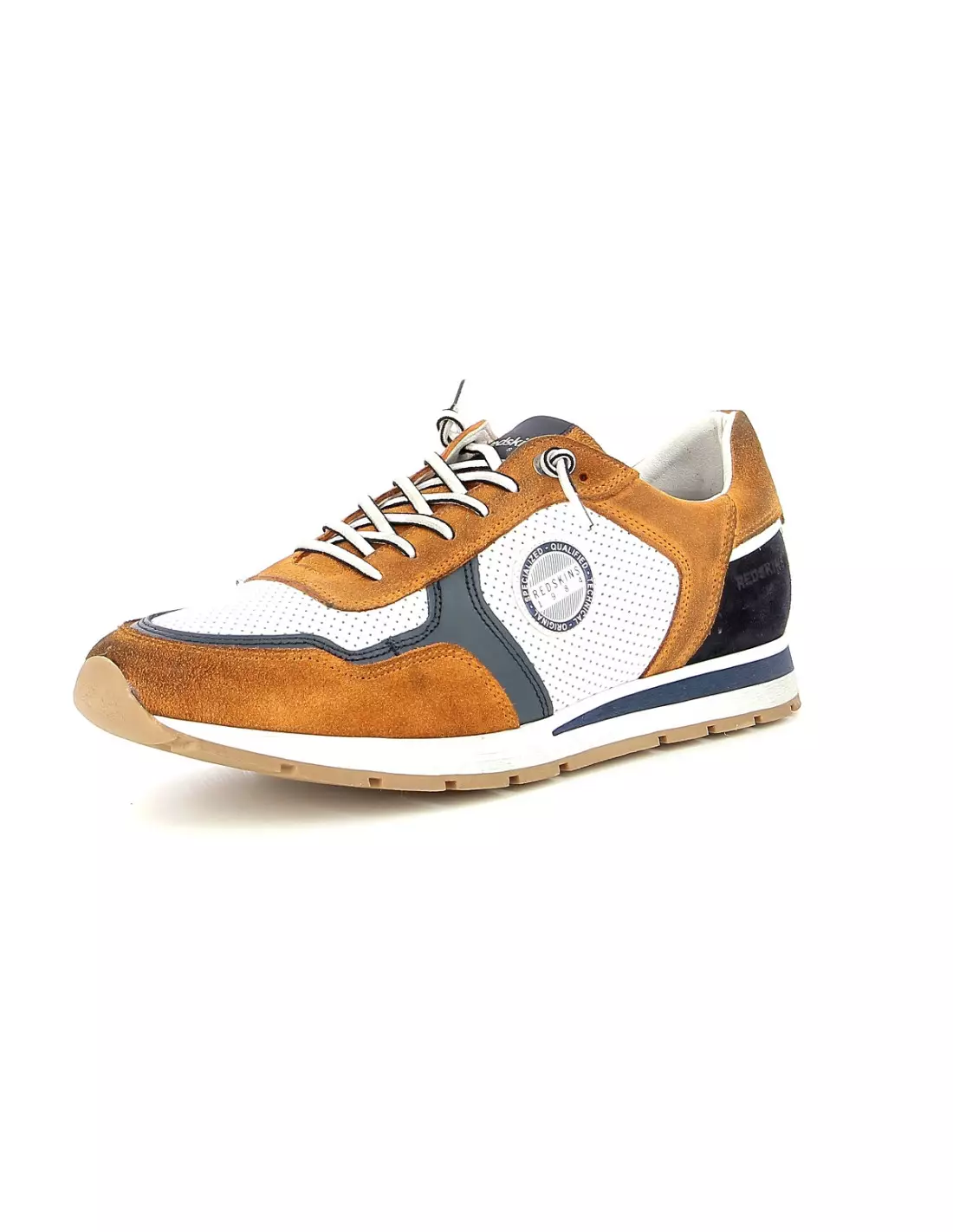 REDSKINS STITCH - Baskets Orangemarineblanc