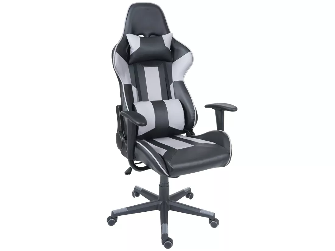 Chaise de bureau MCW-F84, noir/gris