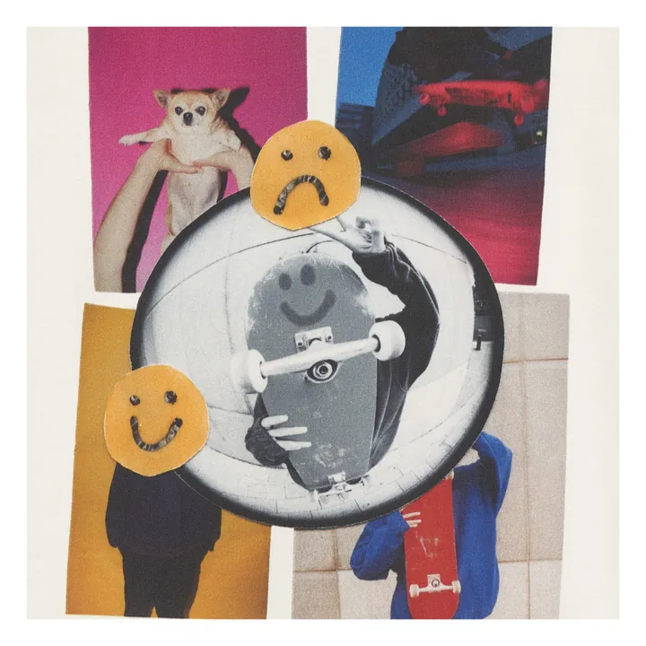 Bellerose T-shirt Manches Longues Smiley Kenno | Ecru