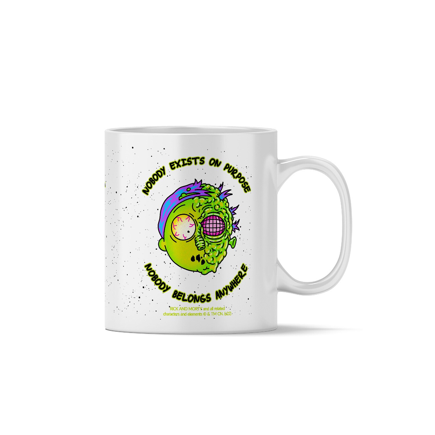 Rick and Morty Keramikbecher Muster Morty 010 Kaffee- und Teebecher